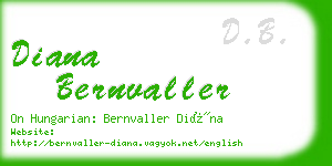 diana bernvaller business card